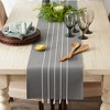 Design Imports Stripe Tassel Table Runner - 3 of 4