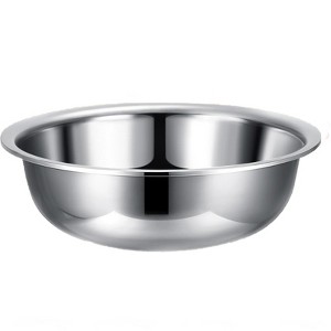 Itopfox 4-Piece Stainless Steel Mixing Bowls Set, Extra Large Metal Basin with Mirror Finish, Dishwasher Safe for Home & Commercial Use, Silver - 1 of 4