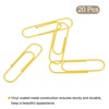 Unique Bargains Large Size Metal Prevent Tearing Pages Home Office Paper Clip 20 Pcs - 3 of 4