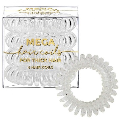 Kitsch 4 Pack Mega Hair Coils- Clear