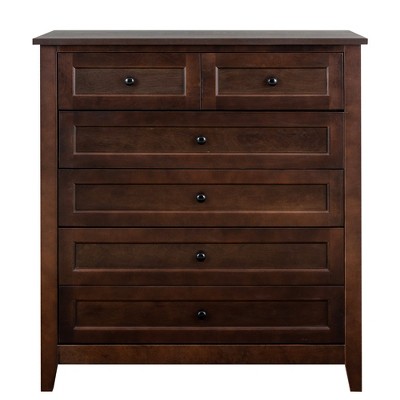 Bella Depot 37.8''W Modern 6-Drawer Dresser