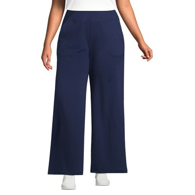 Lands' End Women's Active Hi Impact High Rise Wide Leg Pants