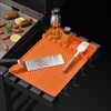 Griddle Mat BBQ Grill Accessories Tools for Blackstone, Kitchen Counter Spatula Silicone Mat with Drip Pad for Kitchen, Cooking - 2 of 4