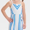 Grayson Mini Hello Kitty Toddler Girls' Long Leg Striped Romper - Blue/White - image 2 of 4