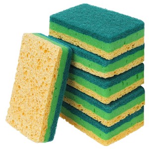 REGALWOVEN Non-Scratch Scrub Dual-Sided Cleaning Sponges for Household Bathroom - 1 of 4