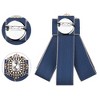INSPIRE CHIC Women's Rhinestone Ribbon Brooch Pre-Tied Bow Tie 1 PCS - 3 of 4