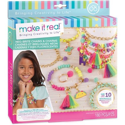 Make It Real Neo-Brite Chains & Charms Craft Activity Kit