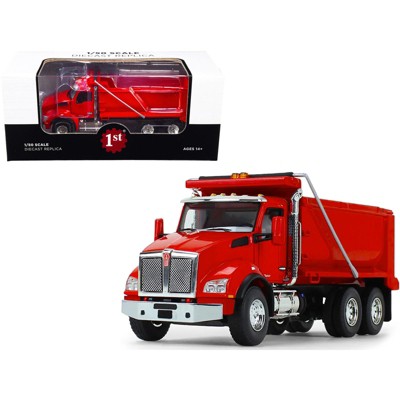 Kenworth T880 Dump Truck Viper Red 1/50 Diecast Model by First Gear