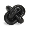 Cheung's Minyoro Black Resin Chain Knot Sculpture - 3 of 4