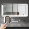 ACEPANO 60 in. W Rectangle Wall Mirror with Anti-Fog & Shatter-Proof Tempered Glass For Bedroom-Silver - 4 of 4