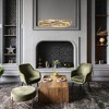 LNC Sculpin 1-Lights 23.6" Luxury and Glam Mobius Loop Integrated LED Crytal Chandelier, Gold - 4 of 4