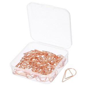 Unique Bargains Drop-Shaped Metal Prevent Tearing Pages Home Office Paper Clip 50 Pcs - 1 of 4