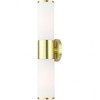 Livex Lighting Lindale 2 - Light Vanity in  Satin Brass - 2 of 3