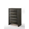 NicBex Retro 5-Drawer Tall Bedroom Dressers,Chest of Drawers for Bedroom,Entryway,Wooden Dresser Chest - 2 of 4