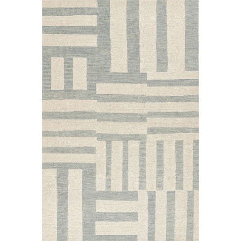 Momeni Archer Jamila Geometric Handtufted Rug Blue - image 1 of 4