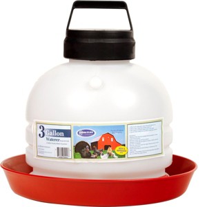 FARM-TUFF Durable Top Fill Hanging Plastic Automatic Poultry and Game Bird Fountain Waterer for Chickens - 1 of 1