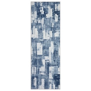 Washable Modern Abstract Living Room Bedroom Area Rugs, Geometric Print Large Throw Carpet for Dining Room - 1 of 4
