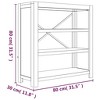 vidaXL Bookshelf Bookcase Display Shelf Rack for Living Room Solid Wood Acacia - 78.7" - 3 of 4