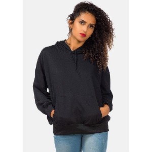 Melange Pullover Drawstring Hoodie - 1 of 4