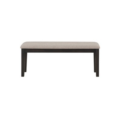 TiramisuBest 39" Velvet Upholstered Bed & Entryway Bench - Steel Legs for Multi-Room Use, Gray
