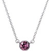 Pavilion Gift Company - Liza Birthstone February Amethyst - 17"-18.5" Necklace with 0.25" Crystal Pendant made from Austrian Crystals - Necklaces - 4 of 4
