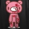 Gloomy Bear Dripping Heart Crew Neck Short Sleeve Women's Black Crop Top - 2 of 4