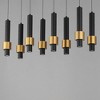 ET2 Lighting Reveal 8 - Light Island Pendant Light in  Black/Gold - 3 of 3