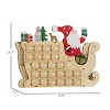 FURNIinspire Decorative Holiday Scene Props Reusable Wood Christmas Calendar Holiday Decoration with Countdown Drawers, Brown, 8.9"*3.1"*14.2" - 3 of 4