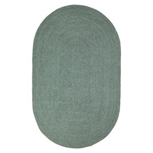 Modern Rustic Braided Pattern High-Traffic Polypropylene Casual Coastal Indoor/Outdoor Area Rug by Blue Nile Mill - 1 of 4