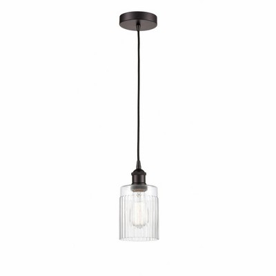 Hadley - 1 Light Cord Hung Mini Pendant In Art Deco Style-9.75 Inches Tall and 4.5 Inches Wide