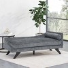 Cagle Mid Century Modern Fabric Chaise Lounge - Christopher Knight Home - 2 of 4