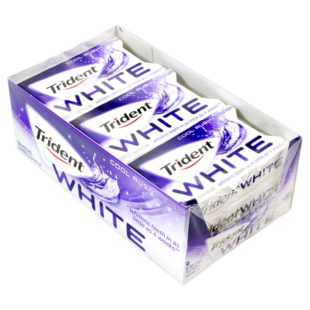 UPC 012546076302 product image for Trident White Cool Sugar Free Gum - 9ct | upcitemdb.com
