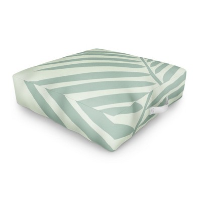 Daily Regina Designs Palm Leaf Sage Outdoor Floor Cushion - Deny Designs