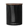 MAYEERTY 1 Pack Modern Wood Side Table, Circular End Table for Living Room, Bedroom, Modern Home Decor - 2 of 4
