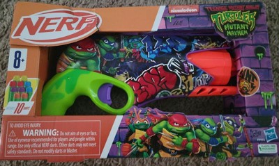Nerf Teenage Mutant Ninja Turtles Blaster, 10 Nerf Elite Darts, Gifts for 8  Year Old Boys & Girls & Up - Nerf