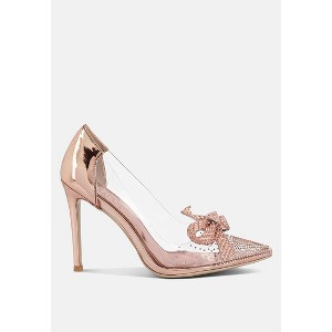 Erika Metallic Embellished Clear Pumps - 1 of 4
