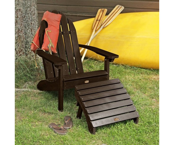 Mountain Bluff Essential Patio Adirondack Chair with Ottoman - Brown - Elk Outdoors
