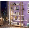 Gulches 5-Tier Bookshelf, Open Etagere Bookcase Storage Display Rack for Home Office - 3 of 4