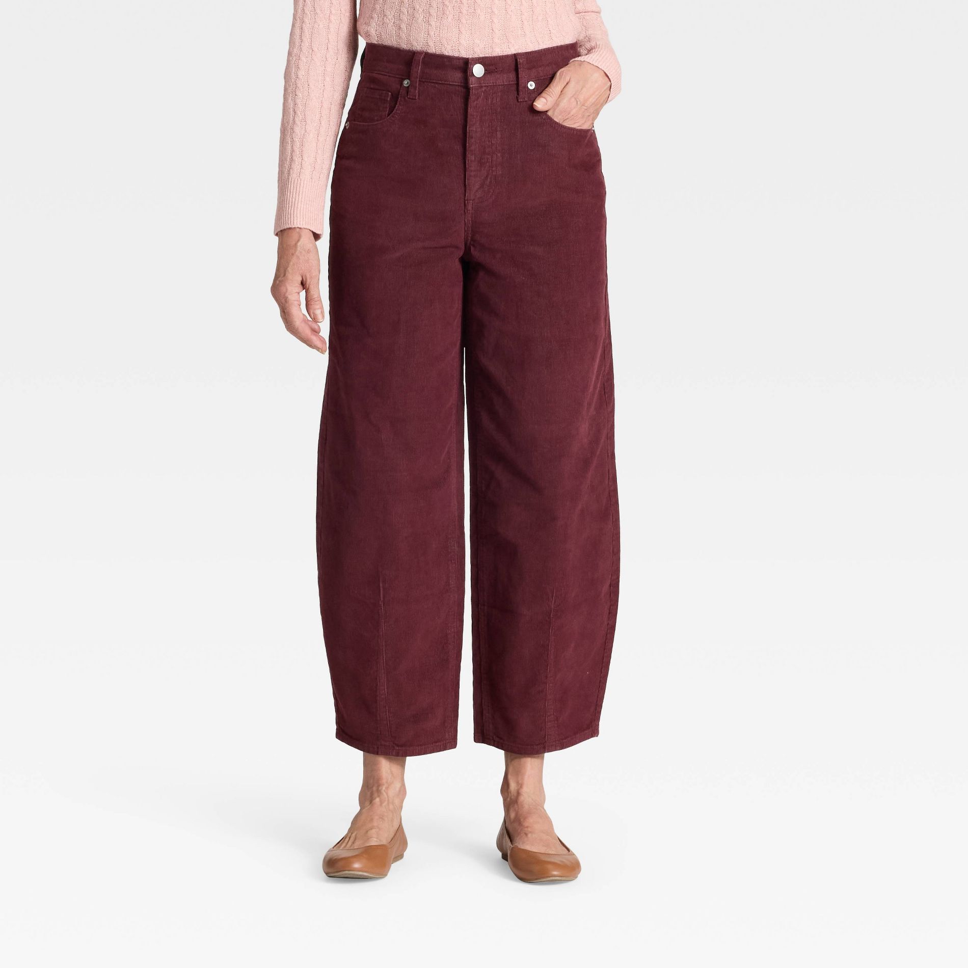 Women's High-Rise Corduroy Barrel Jeans - Universal Thread™