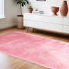 HomeRoots 8' X 11' Pink Shag Hand Tufted Area Rug - 2 of 3