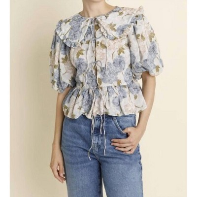 Women's Oversized Collar Blouse - Aureum