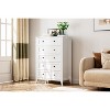 Dresser for Bedroom with 6 Drawers, 31.5" Farmhouse Chest of Drawers Closet with Metal Handle, Wooden Dresser Organizer, for Bedroom, Living Room - 3 of 4