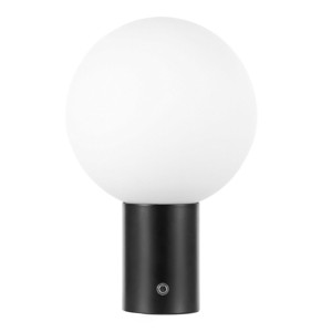 Moxy 12" Glass/Metal Table Lamp - Black/White - Safavieh - 1 of 4
