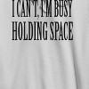 Rerun Island Men's Holding Space Long Sleeve Graphic Cotton Sweatshirt Hoodie - 2 of 3