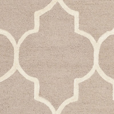 Ivory Elegance Hand-Tufted Wool 5' x 8' Area Rug