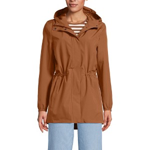 Lands' End Women's Squall Packable Waterproof Raincoat - 1 of 4