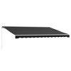 Outsunny 16' x 10' Electric Retractable Awning, Sun Shade Shelter with Remote Controller and Crank Handle for Deck, Balcony, Yard, Black - 4 of 4