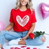 Simply Sage Market Heart Scribble Short Sleeve Graphic Tee - 2 of 4