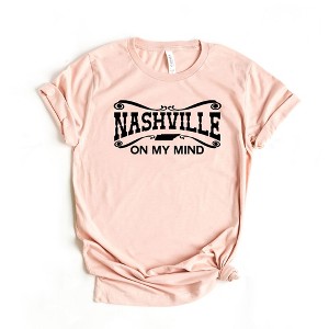 Simply Sage Market Women's Nashville On My Mind Short Sleeve Graphic Tee - 1 of 2