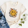 Simply Sage Market S.W.Smiley Be Happy Butterflies Short Sleeve Tee - XS - Cream - 3 of 4